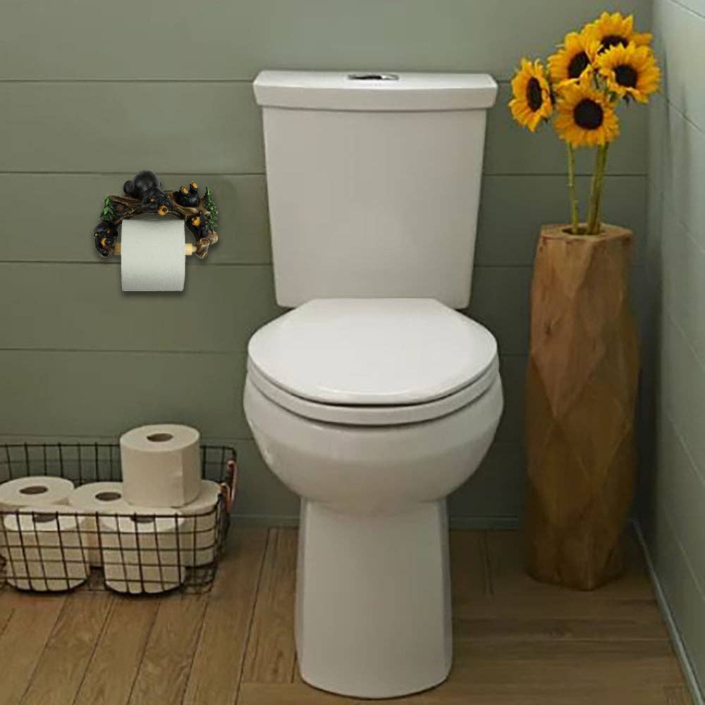 Bear on Branch Toilet Paper Holder