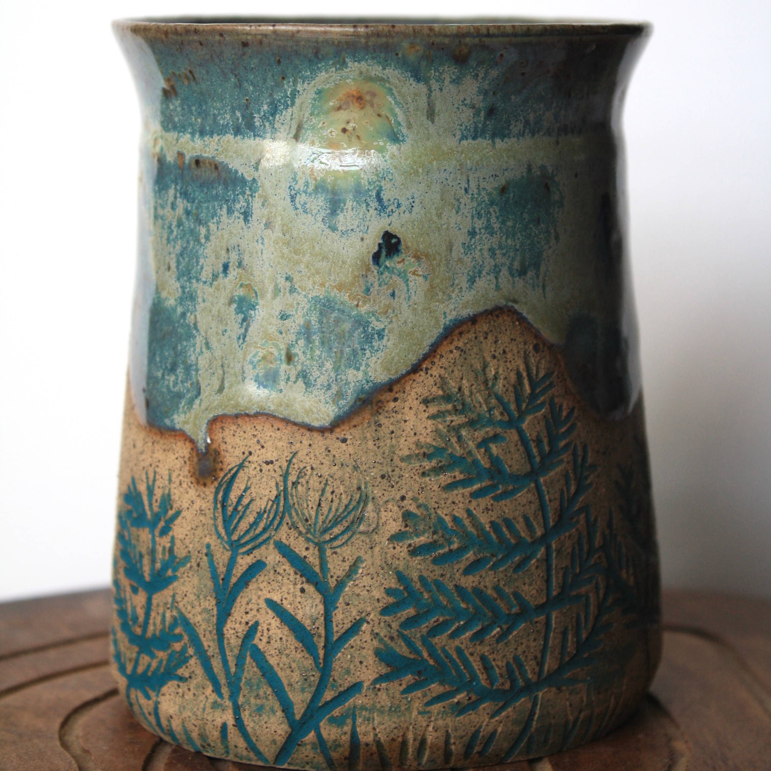 Handcrafted Wildflower Ceramic Mug