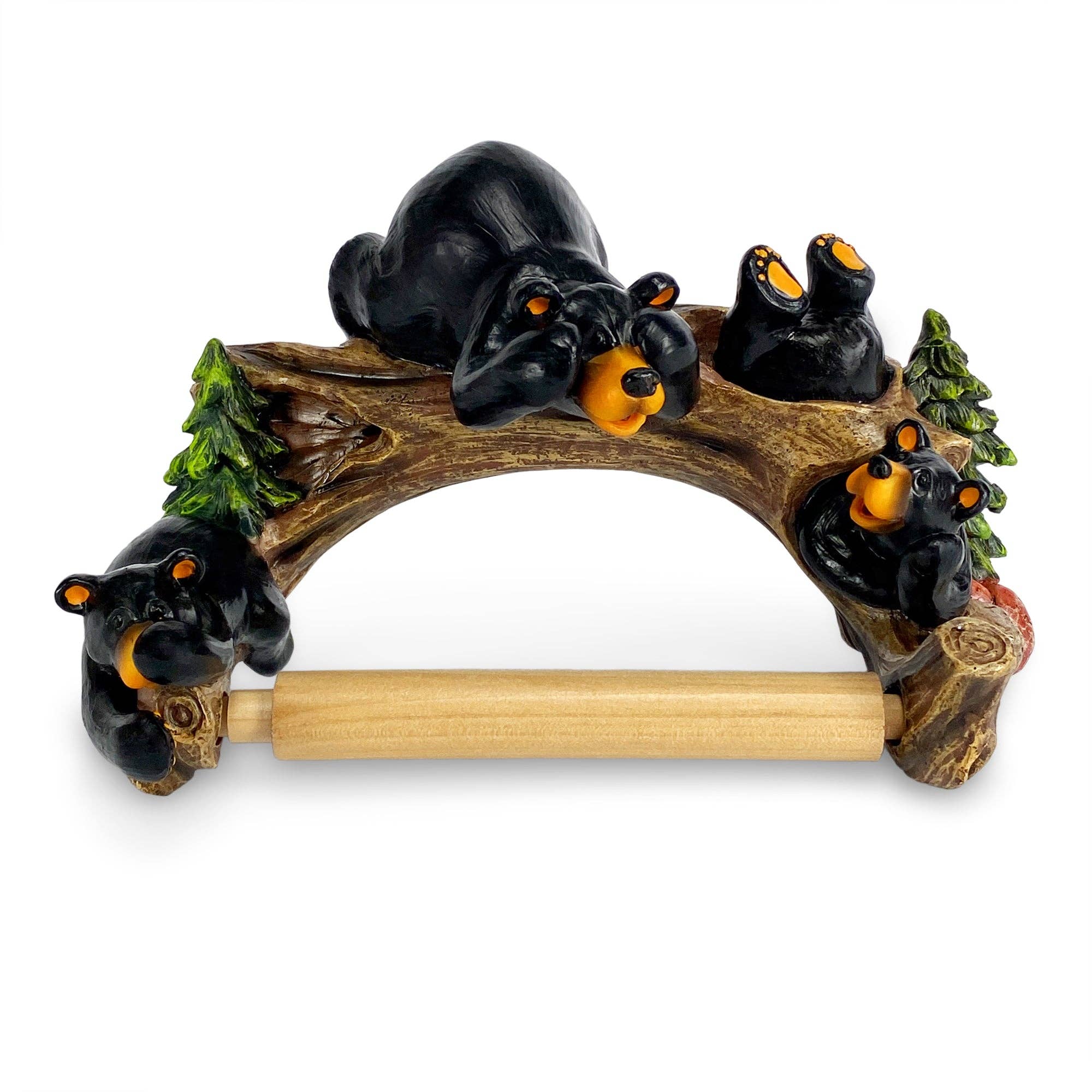 Bear on Branch Toilet Paper Holder