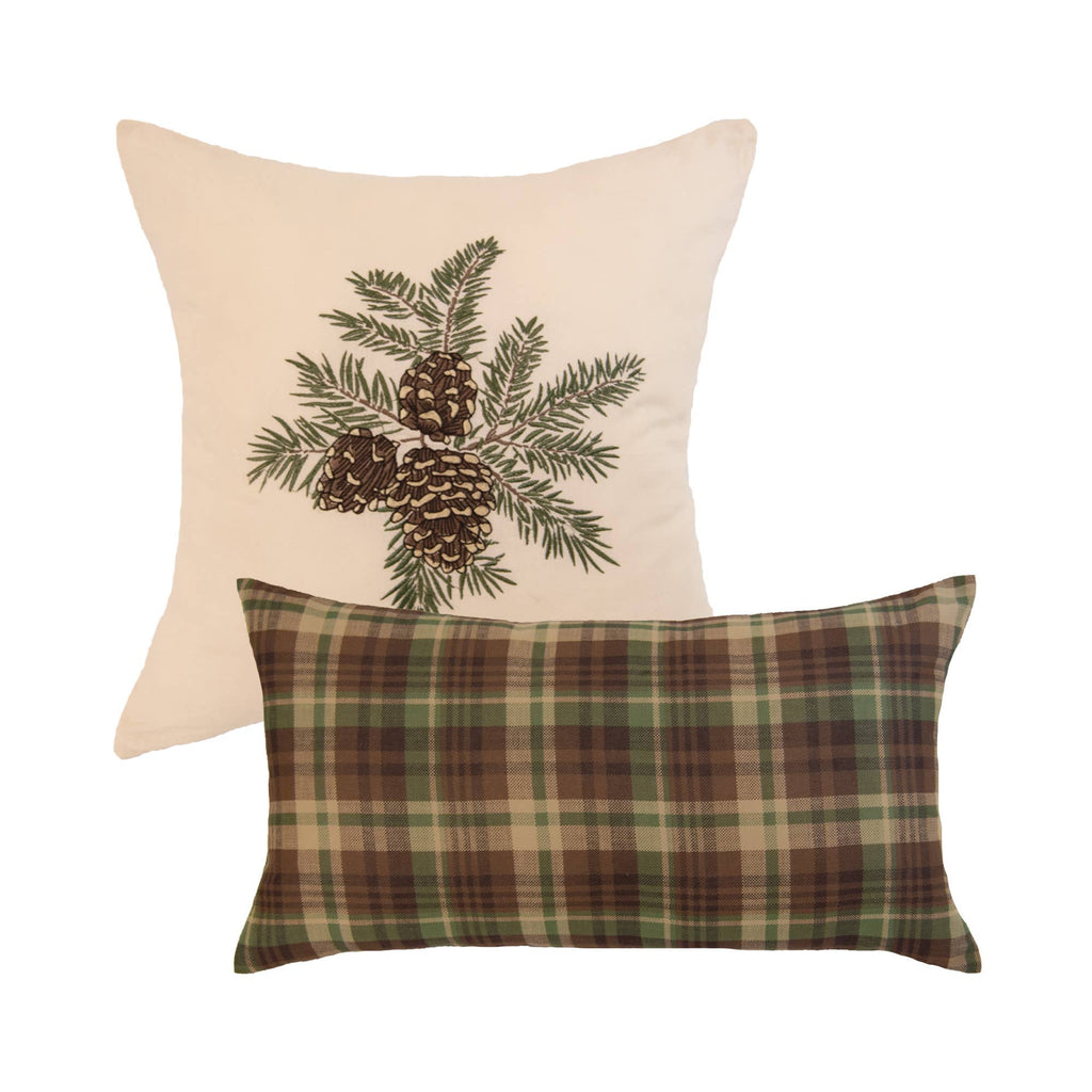 Evergreen & Plaid Decorative Pillows