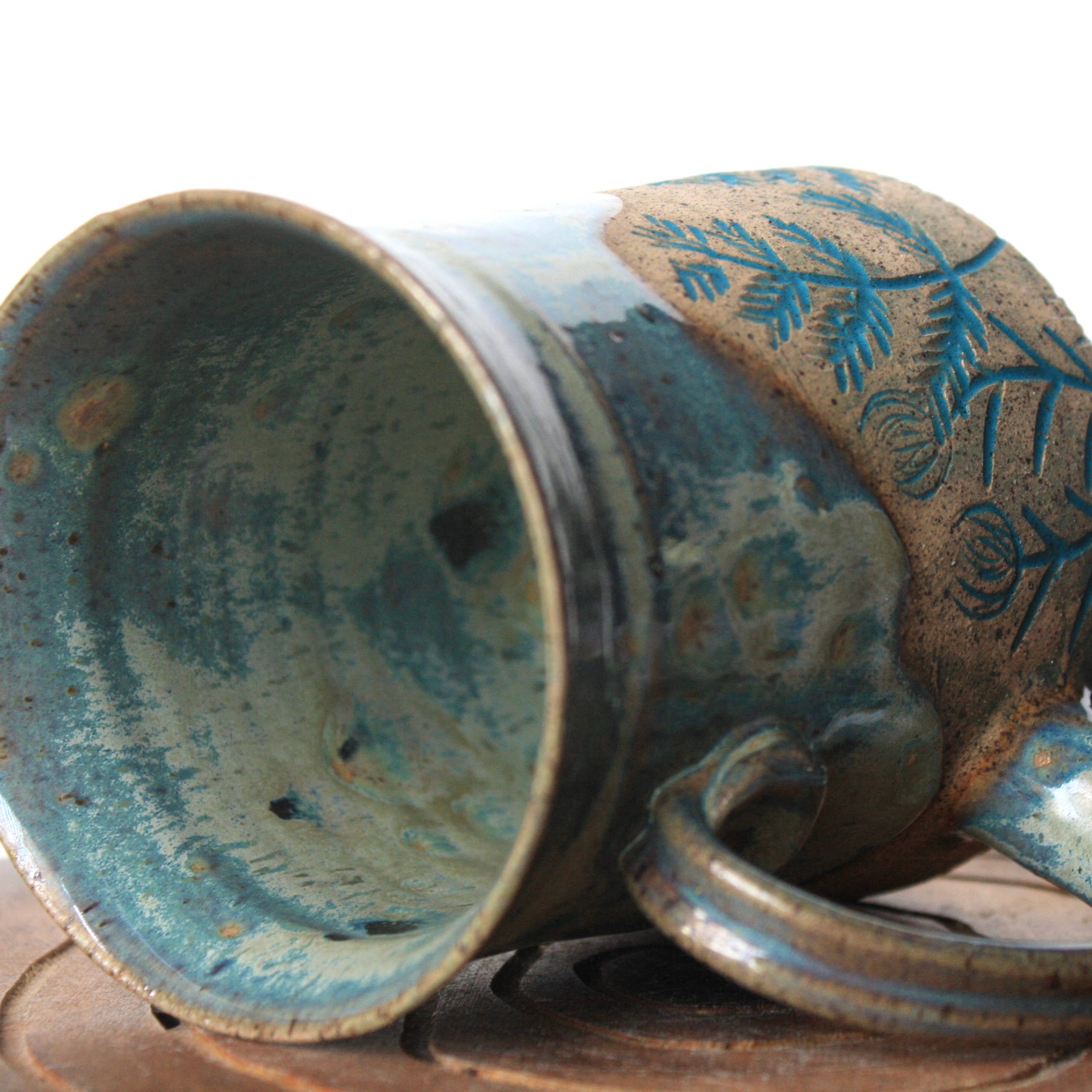 Handcrafted Wildflower Ceramic Mug