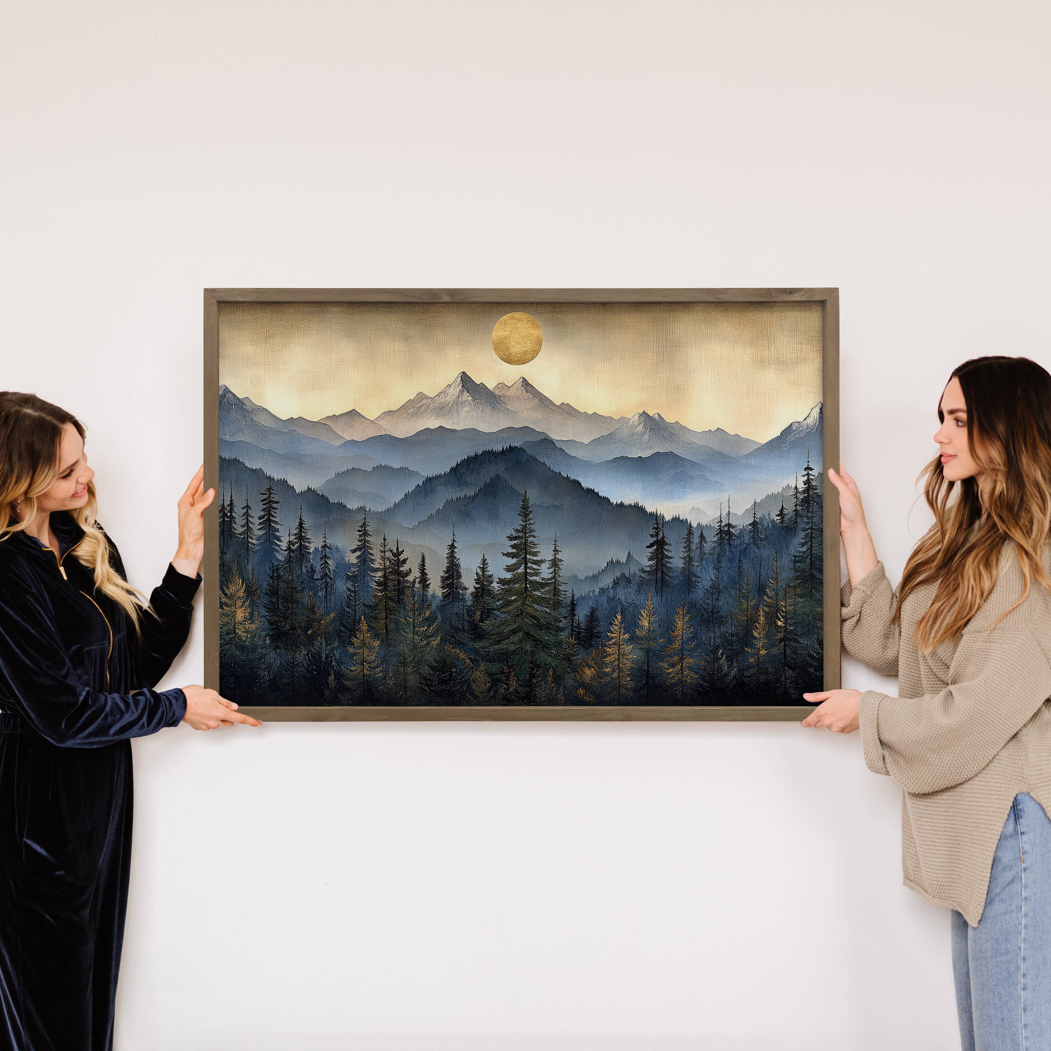 Mountain Glory - Mountain Landscape Art - Wood Framed