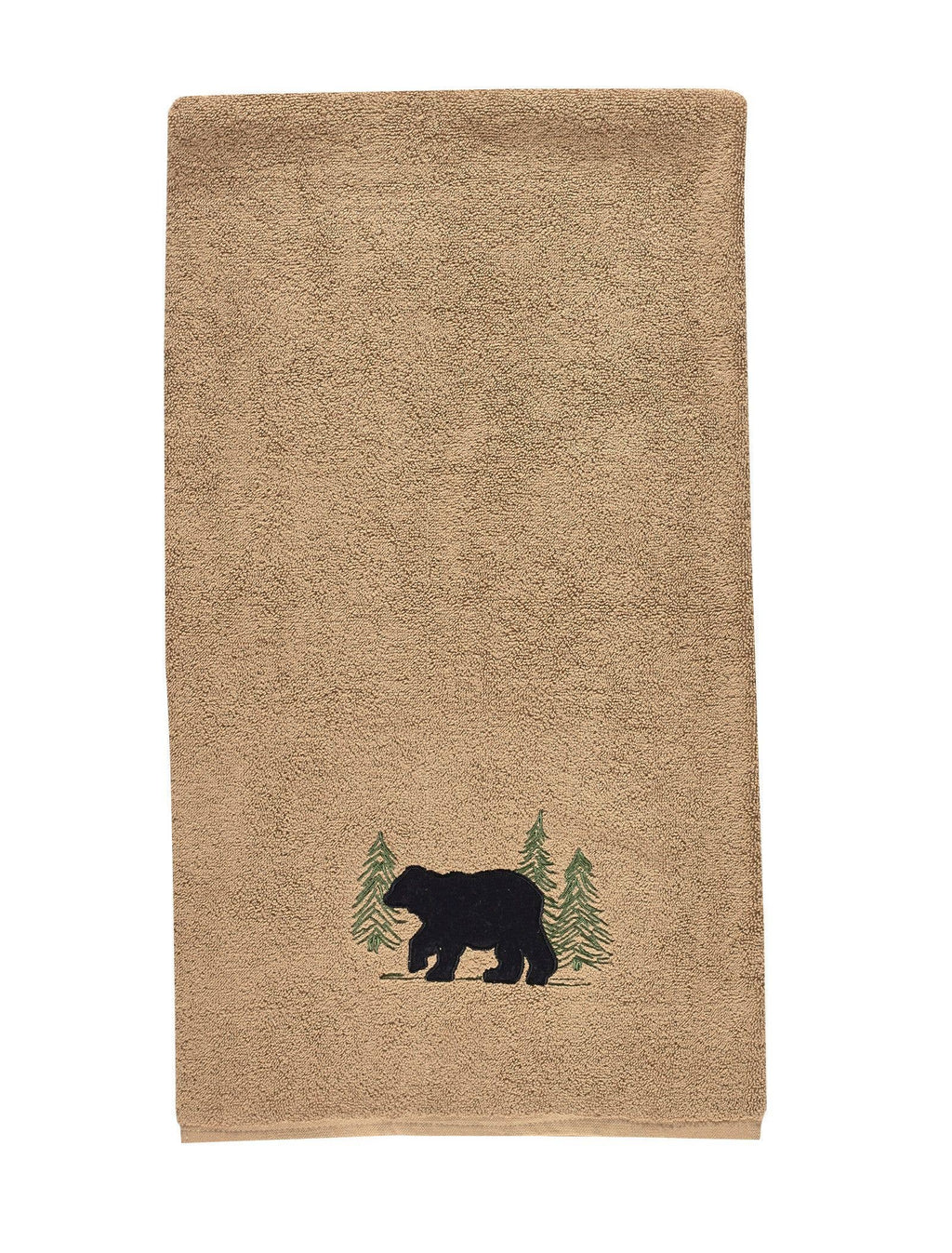 Black Bear Terry Bath Towel