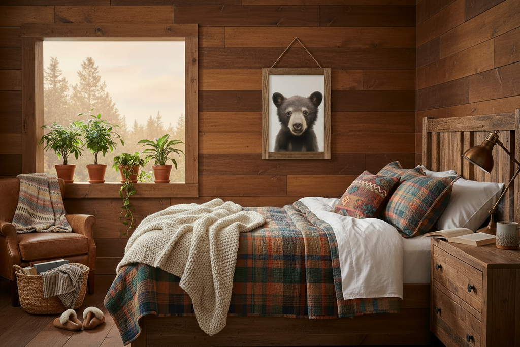 Bear Cub Cabin Bedroom Lifestyle
