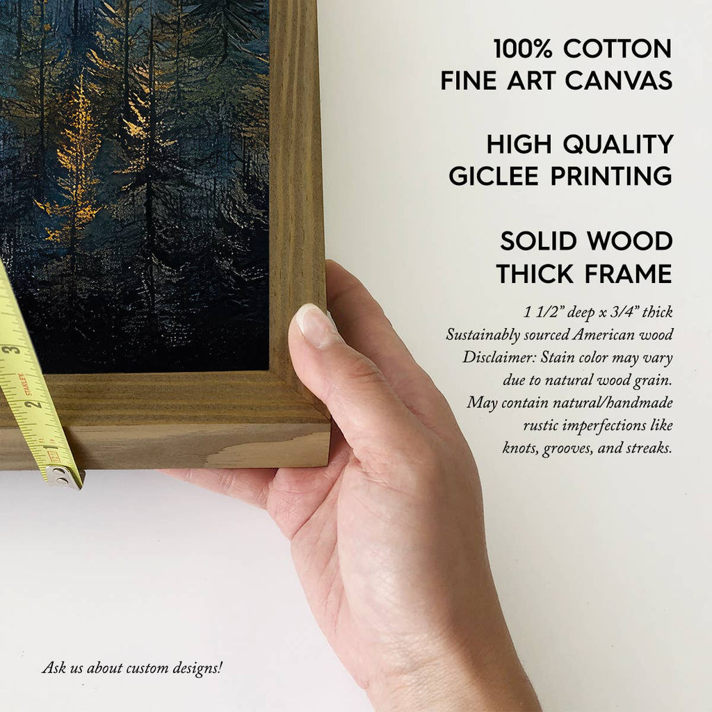 Mountain Glory - Mountain Landscape Art - Wood Framed