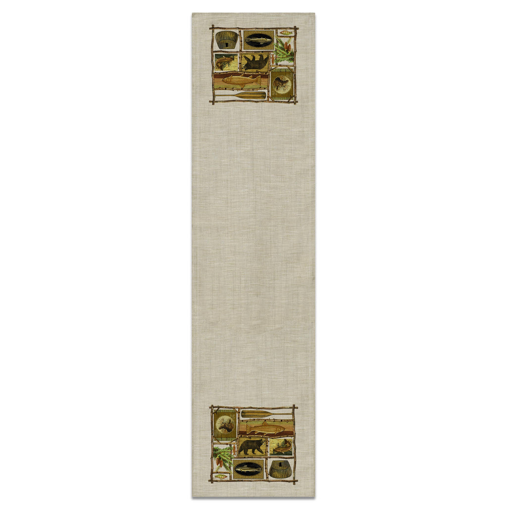 Lodge Hollow Wildlife Table Runner 16x54