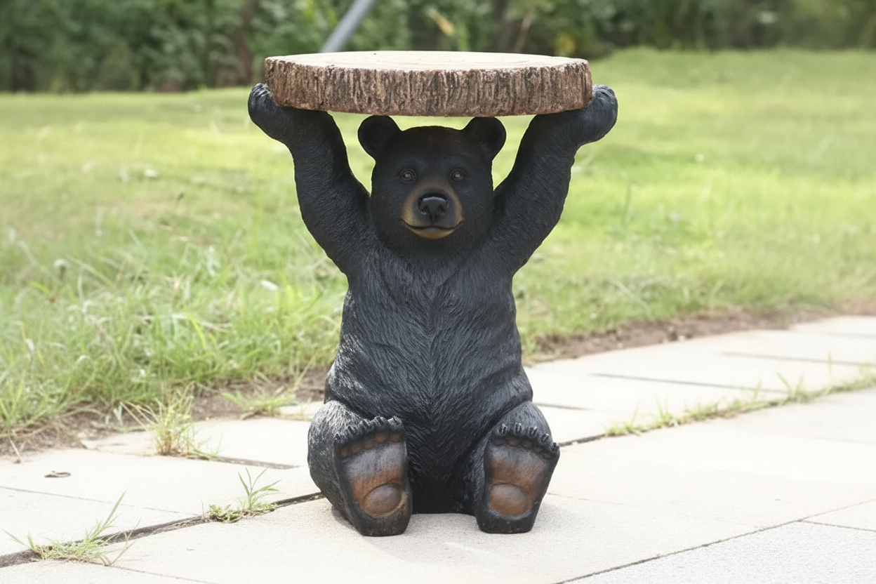 Enhanced bear statue product image