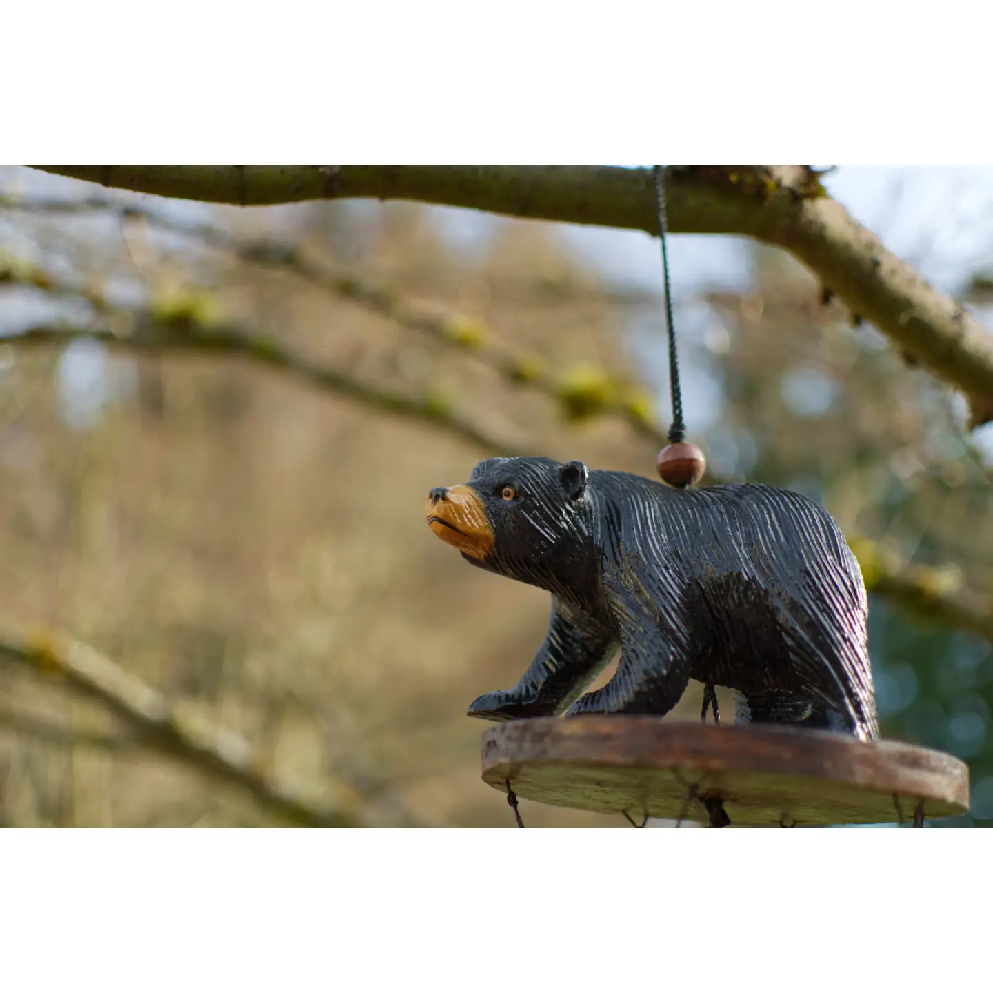 Black Bear Bamboo Wind Chime