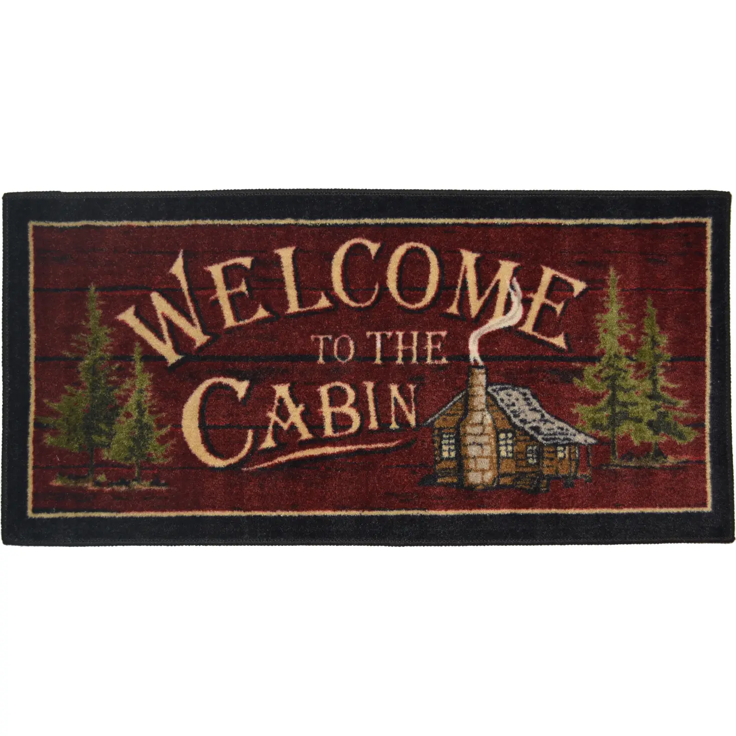 Welcome to the Cabin Kitchen Mat - 20" x 44"