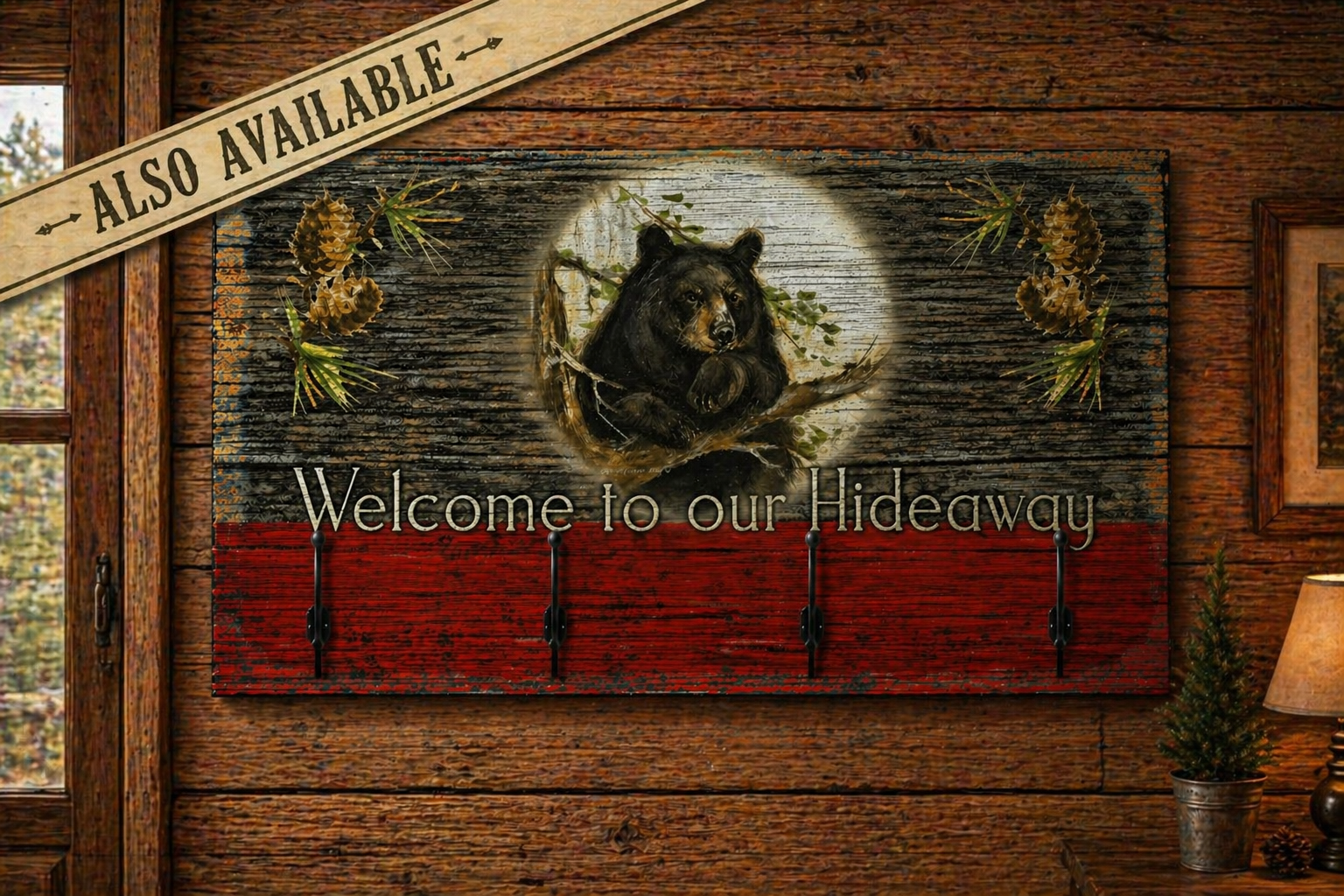 Rustic and Cabin-Inspired Moose Coat Hook Plaque