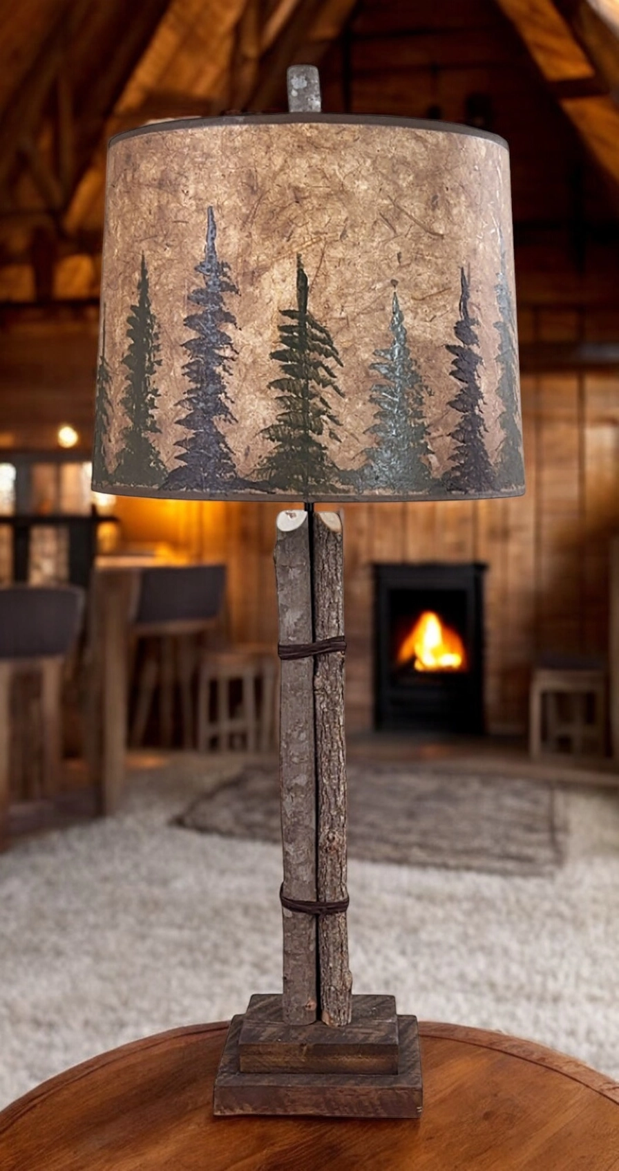 Coast Lamp Mfg - Rust 2 Tree Accent Lamp