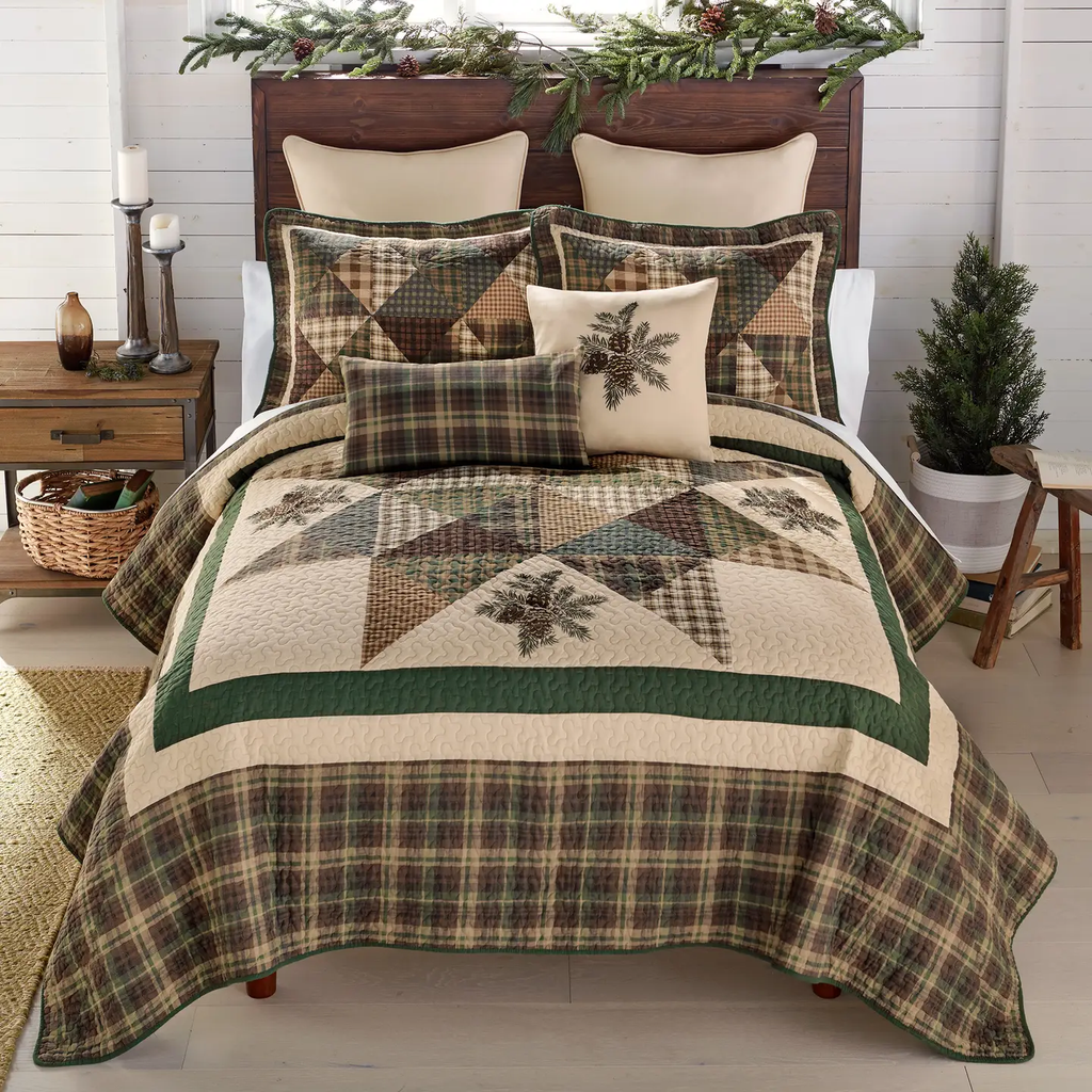 Evergreen & Plaid Decorative Pillows