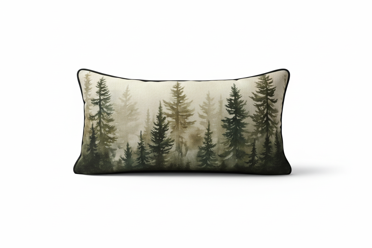 Misty Forest Pillow