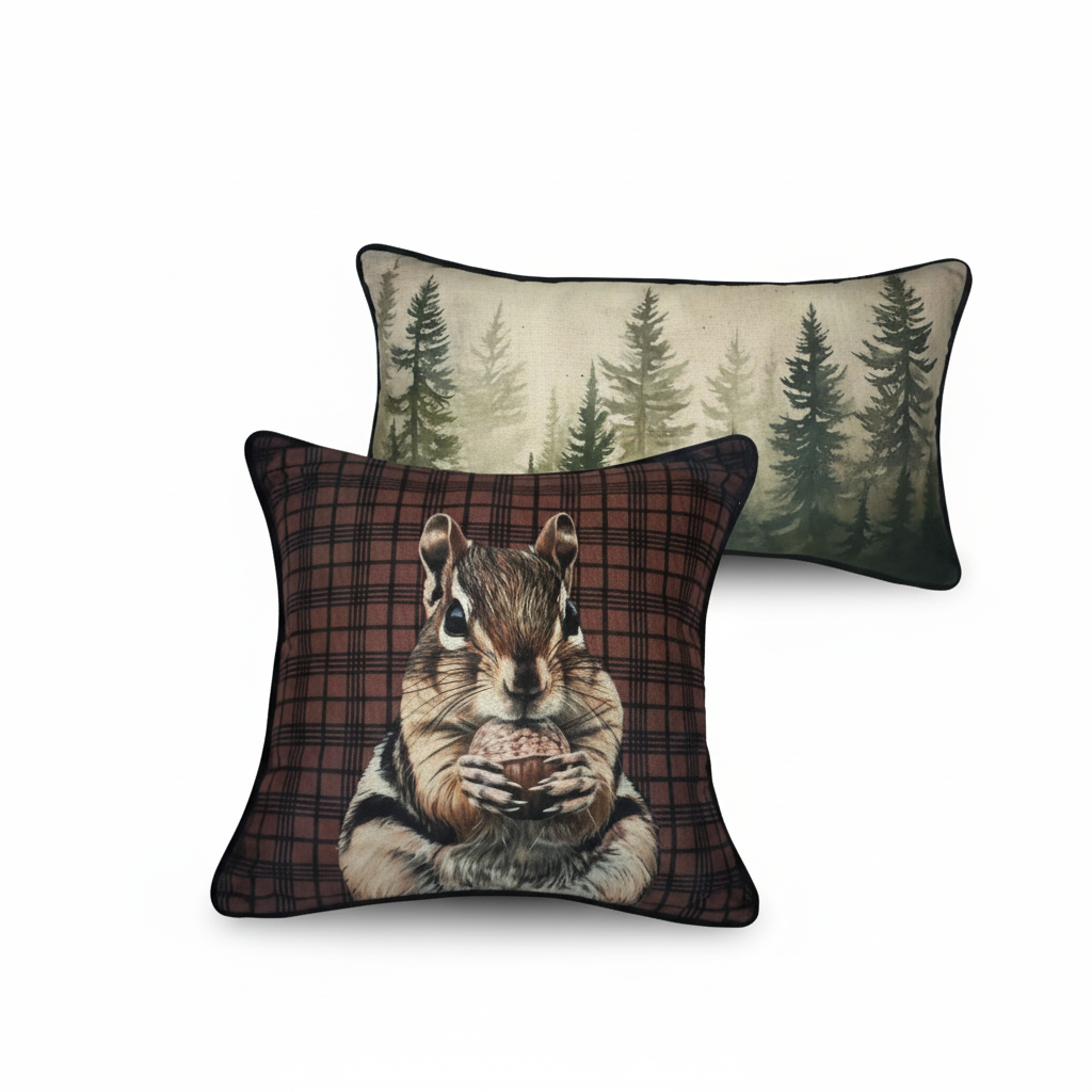 Rustic Cabin Throw Pillows Product Photo